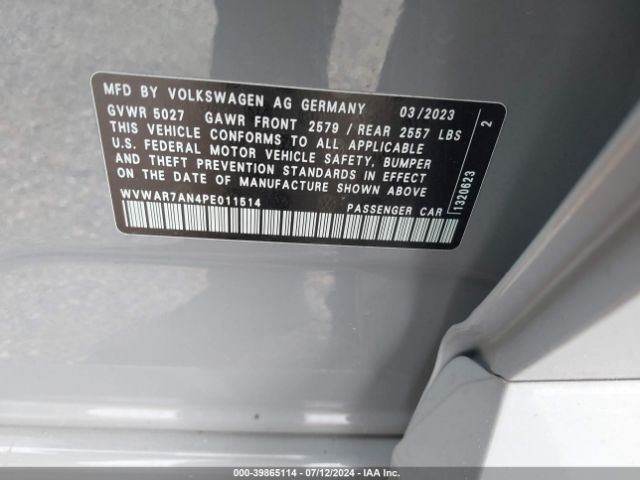 WVWAR7AN4PE011514 Volkswagen Arteon 2.0t Sel R-line