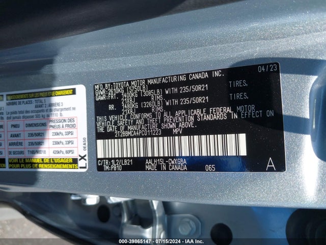 Lexus Rx 350h Premium Plus 2023 2T2BBMCA4PC011223 Image 9
