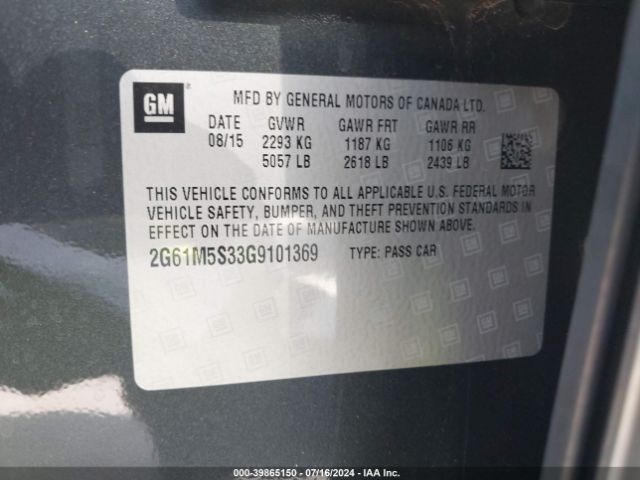 2G61M5S33G9101369 Cadillac Xts Luxury Collection