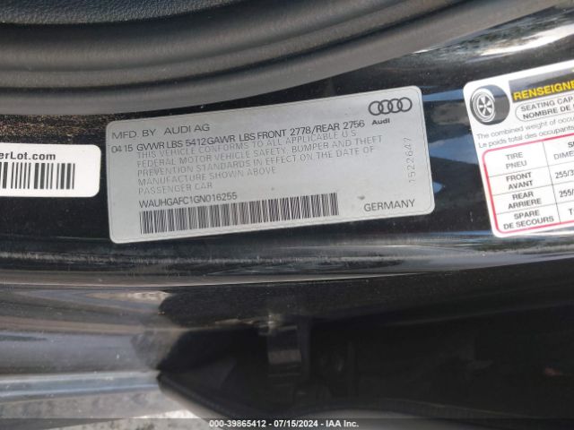 WAUHGAFC1GN016255 Audi A6 3.0t Premium Plus