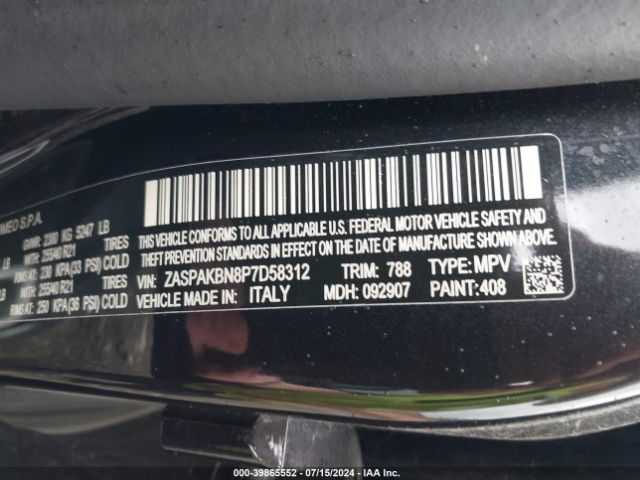 ZASPAKBN8P7D58312 Alfa Romeo Stelvio Estrema Awd