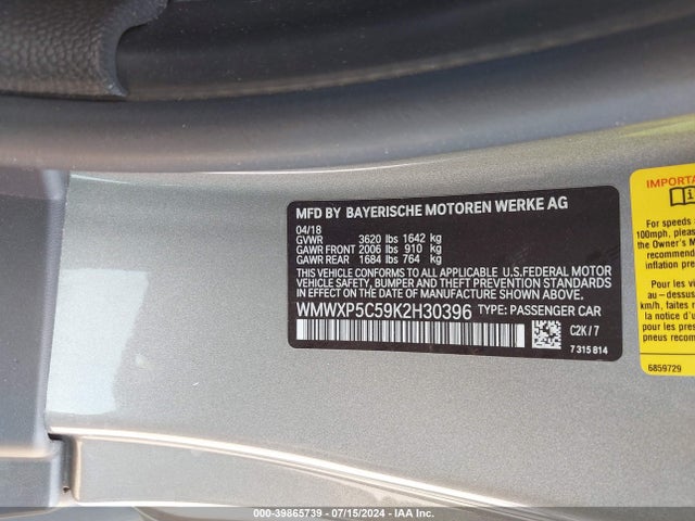 2019 MINI HARDTOP WMWXP5C59K2H30396 Photo 8