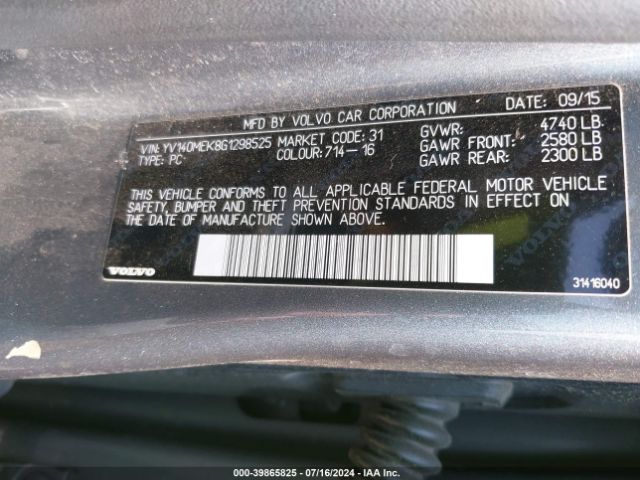 YV140MEK8G1298525 Volvo V60 T5 Drive-e Premier
