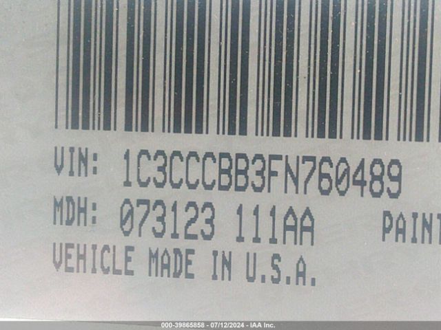 1C3CCCBB3FN760489 Chrysler 200 S