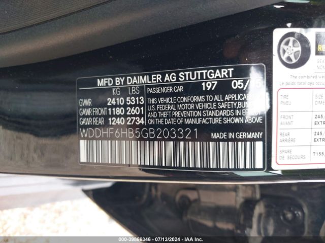 WDDHF6HB5GB203321 Mercedes-Benz E 400 4matic