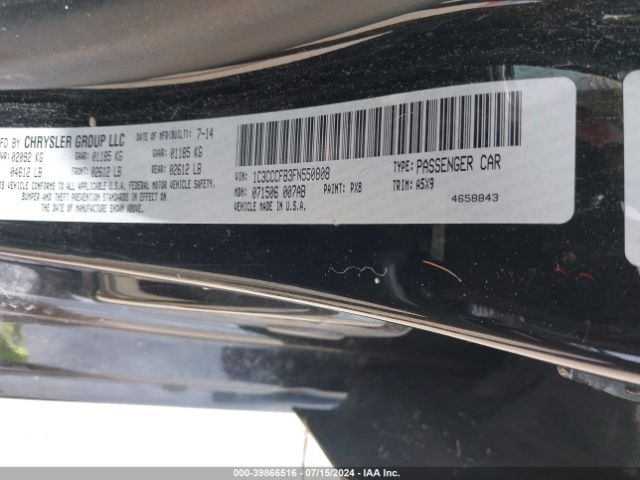 1C3CCCFB3FN550808 Chrysler 200 LX