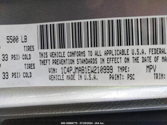 1C4PJMAB1EW210999 Jeep Cherokee Sport