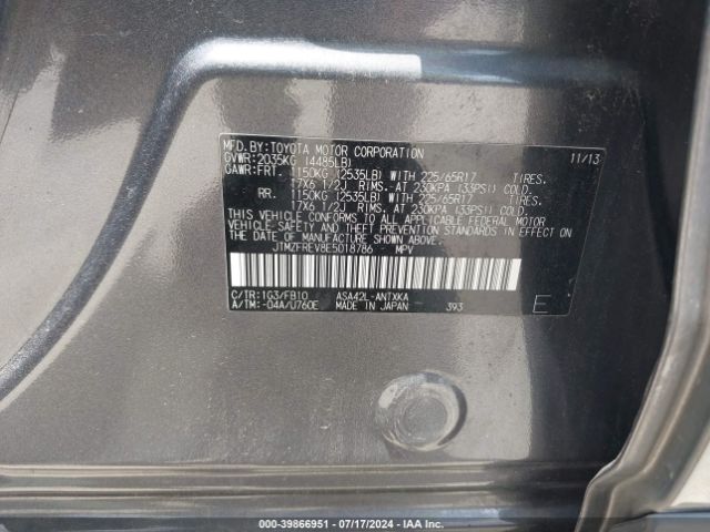 JTMZFREV8E5018786 Toyota RAV4 LE