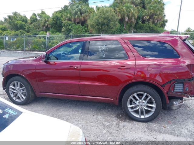 1C4RDJDG5NC137756 Dodge Durango Gt Plus Awd