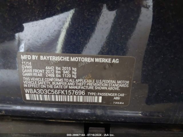WBA3D3C56FK157696 BMW 328D