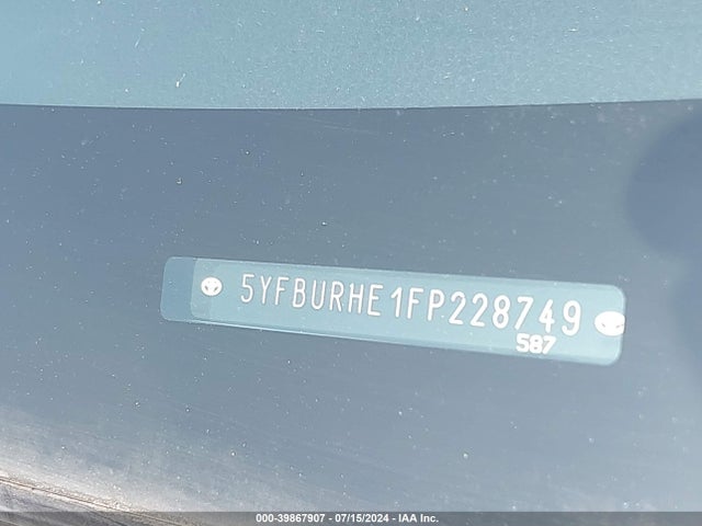 Toyota Corolla S Plus 2015 5YFBURHE1FP228749 Image 9