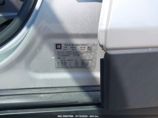Chevrolet TRAX LS 2017 KL7CJNSB8HB059252 Image 9