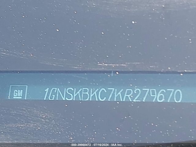 1GNSKBKC7KR279670 Chevrolet Tahoe Lt