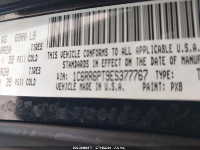 1C6RR6PT9ES377767 RAM 1500 Longhorn