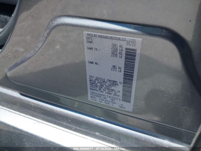 1N4AZ1BV0PC562021 Nissan Leaf S 40 Kwh
