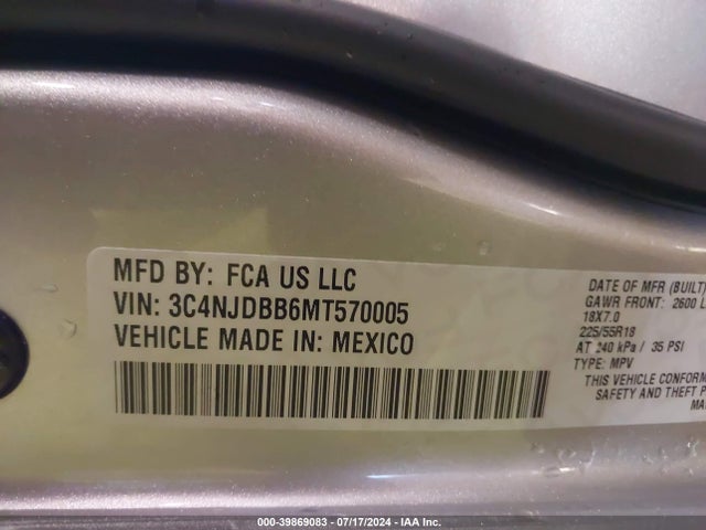 Jeep Compass Altitude 4x4 2021 3C4NJDBB6MT570005 Image 9