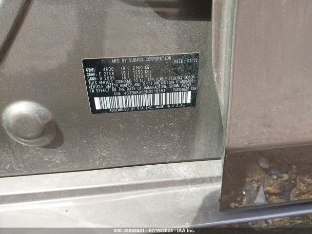 4S3BWAD62N3018694 Subaru Legacy Premium