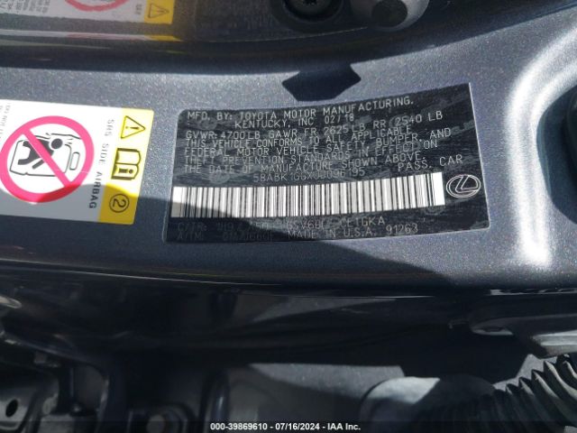 58ABK1GGXJU096195 Lexus ES 350