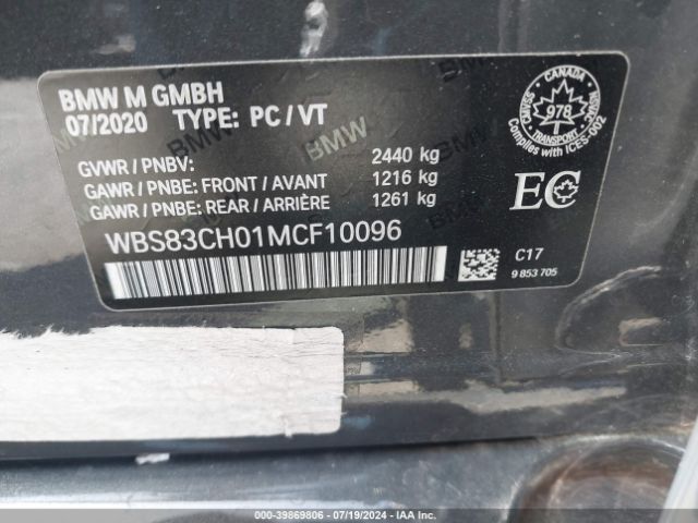 WBS83CH01MCF10096 BMW M5
