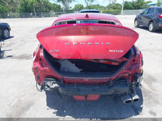 KMTG34TA6NU099720 Genesis G70 2.0t Rwd