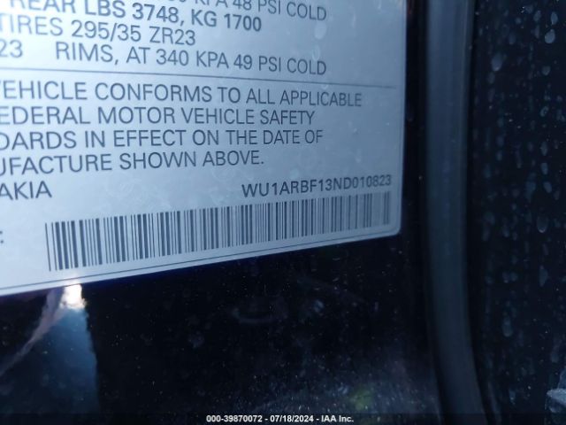 2022 AUDI RS Q8 WU1ARBF13ND010823 Photo 8