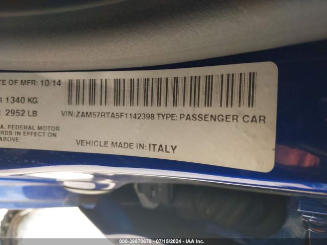 ZAM57RTA5F1142398 Maserati Ghibli S Q4