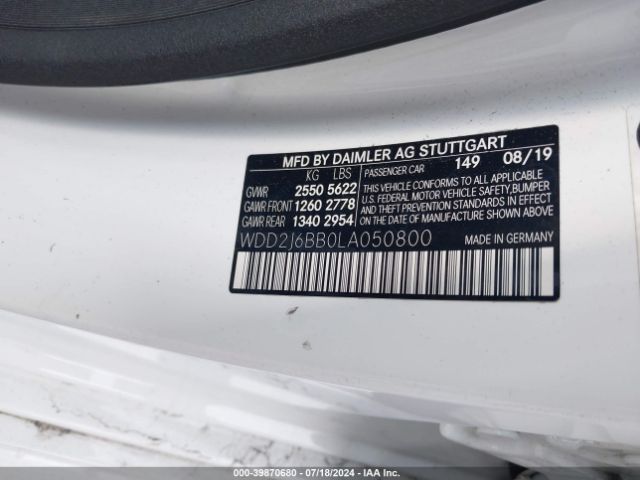 2020 MERCEDES-BENZ AMG CLS 53 WDD2J6BB0LA050800 Photo 8