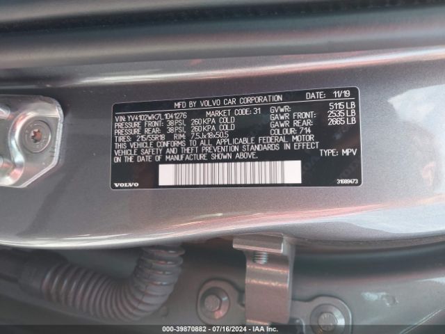YV4102WK7L1041276 Volvo V60 Cross Country T5