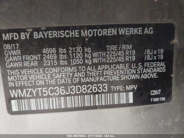 WMZYT5C36J3D82633 Mini Countryman Cooper S