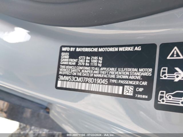 3MW53CM07P8D19045 BMW M240 I Xdrive