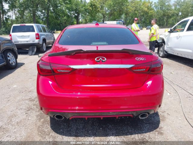JN1FV7AP3JM461416 Infiniti Q50 3.0t Red Sport 400