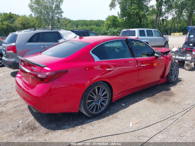 JN1FV7AP3JM461416 Infiniti Q50 3.0t Red Sport 400