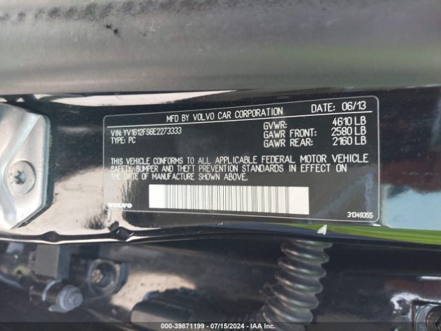 YV1612FS6E2273333 Volvo S60 T5/t5 Platinum/t5 Premier/t5 Premier Plus