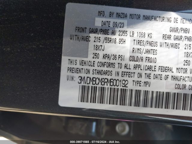 3MVDMBCM8RM600192 Mazda Cx-30 2.5 S Preferred Package