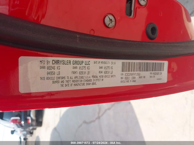 Dodge Challenger Sxt 2015 2C3CDZAGXFH713563 Image 9