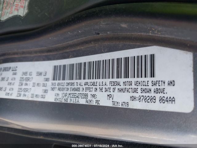 1C4PJMCS5EW272399 Jeep Cherokee Latitude