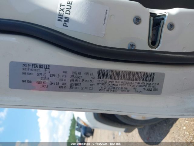3C4NJCBB4KT652130 Jeep Compass Latitude Fwd