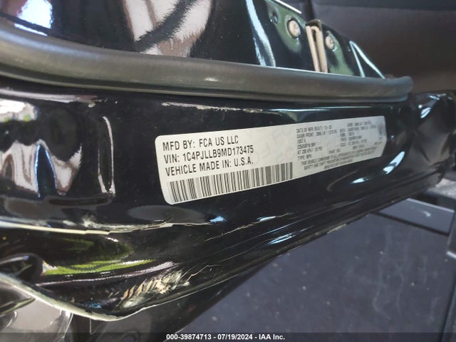 1C4PJLLB9MD173475 Jeep Cherokee Altitude Fwd