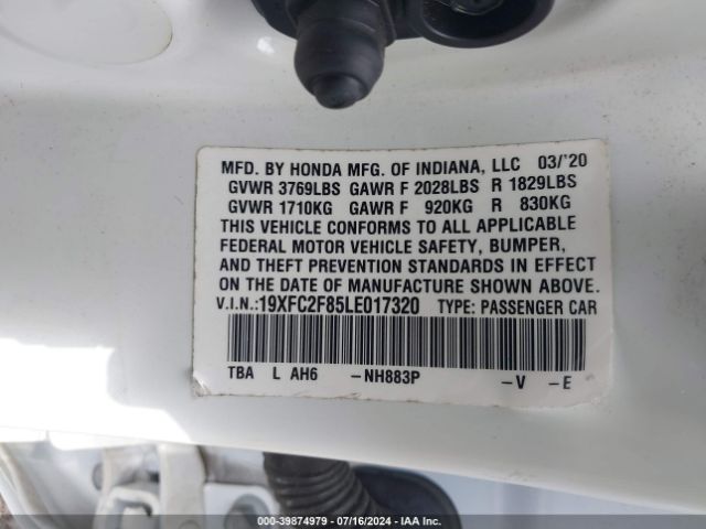 2021 HONDA CIVIC 2HGFC2F83MH556882 Photo 8