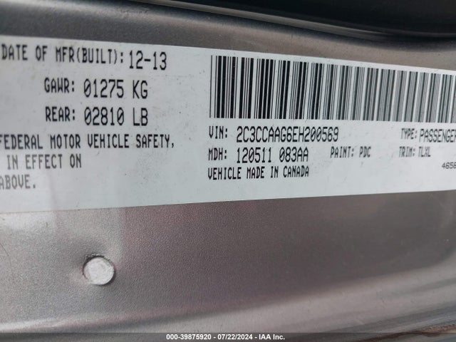 2C3CCAAG6EH200569 Chrysler 300