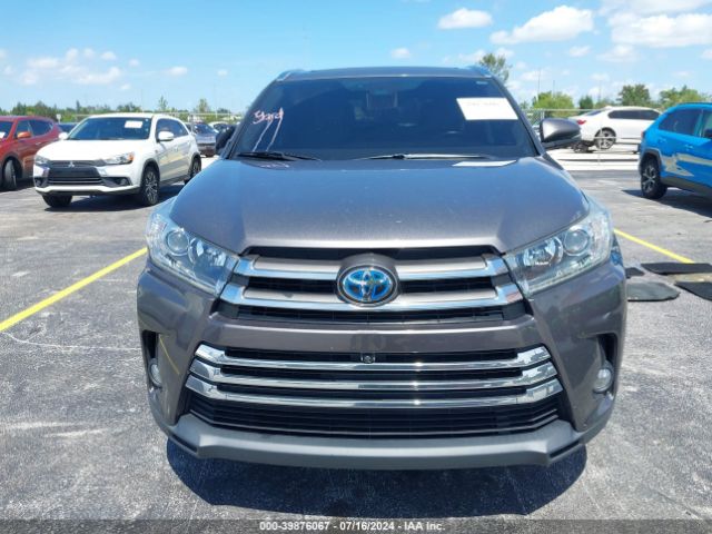 5TDDGRFH9JS044110 Toyota Highlander Hybrid Limited Platinum