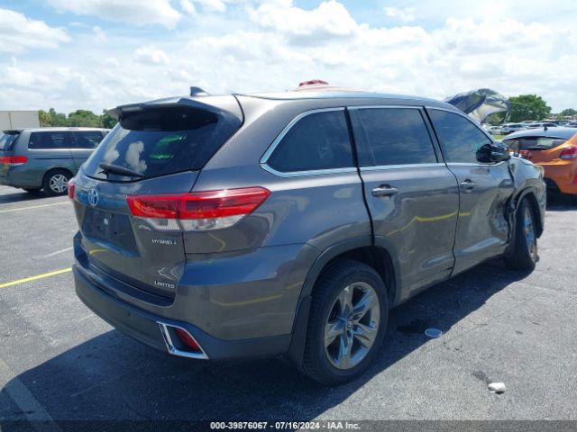 5TDDGRFH9JS044110 Toyota Highlander Hybrid Limited Platinum