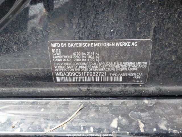 WBA3B9C51FP982721 BMW 335i Xdrive