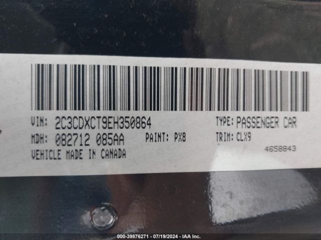 2C3CDXCT9EH350864 Dodge Charger R/t Plus