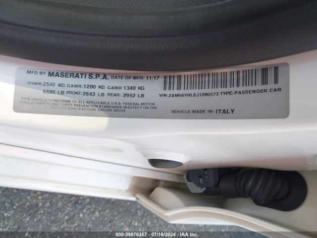 ZAM56YRL6J1286573 Maserati Quattroporte S Q4 Granlusso