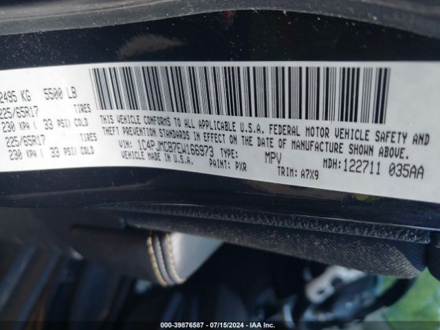 1C4PJMCB7EW166973 Jeep Cherokee Latitude