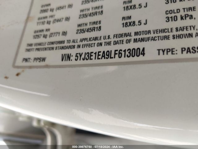 5YJ3E1EA9LF613004 Tesla Model 3 Standard Range Plus Rear-wheel Drive/standard Range Rear-wheel Drive