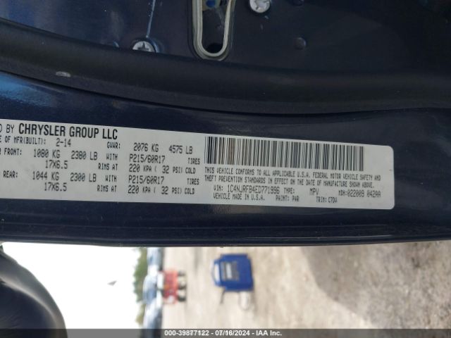 1C4NJRFB4ED771996 Jeep Patriot Latitude