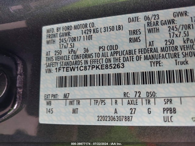 Ford F-150 Xlt 2023 1FTEW1C87PKE85263 Image 9