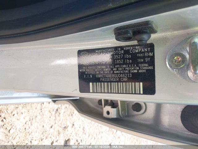 Hyundai ACCENT SE 2016 KMHCT4AE8GU046213 Image 9